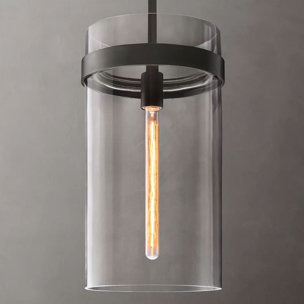 Ravelle Clear Glass Pendant Light