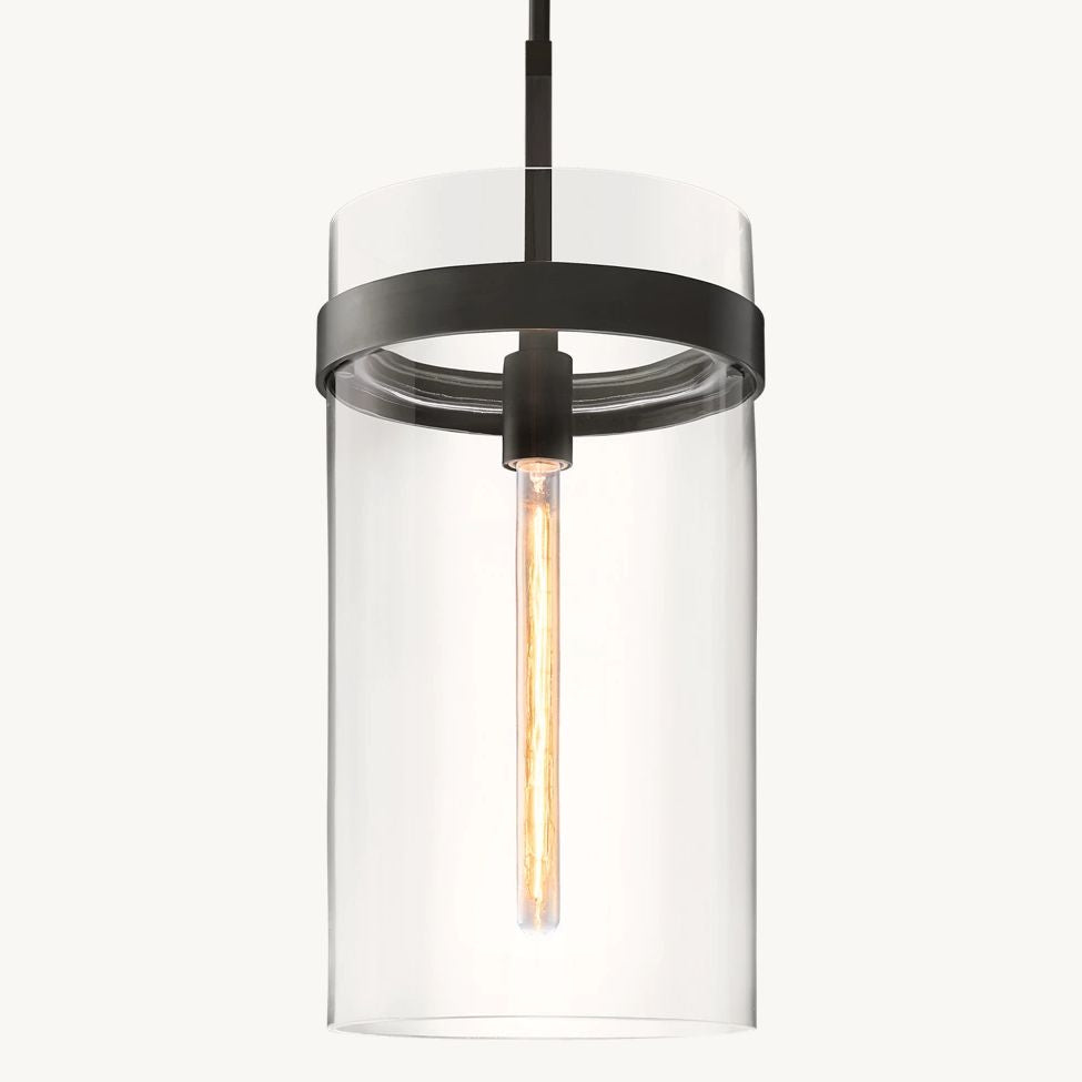 Ravelle Clear Glass Pendant Light