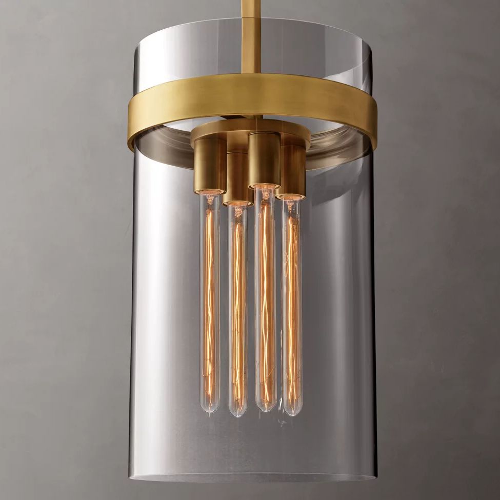 Ravelle Clear Glass Pendant Light
