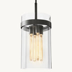 Ravelle Clear Glass Pendant Light