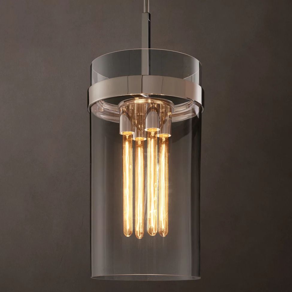 Ravelle Clear Glass Pendant Light