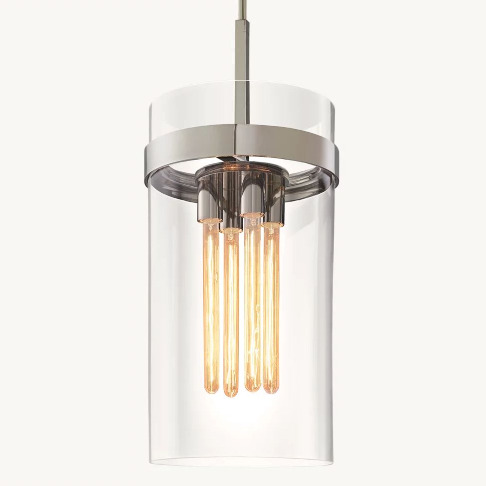 Ravelle Clear Glass Pendant Light