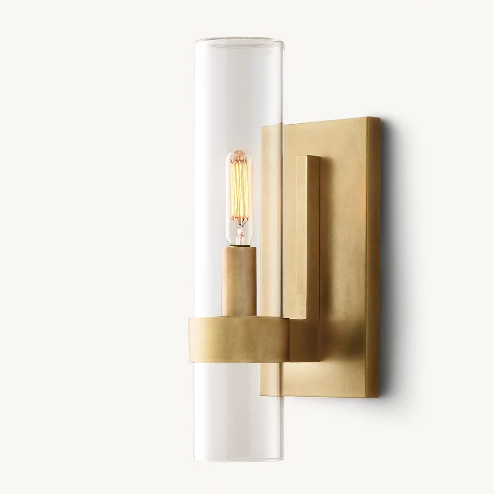 Ravelle Clear Glass Wall Sconce