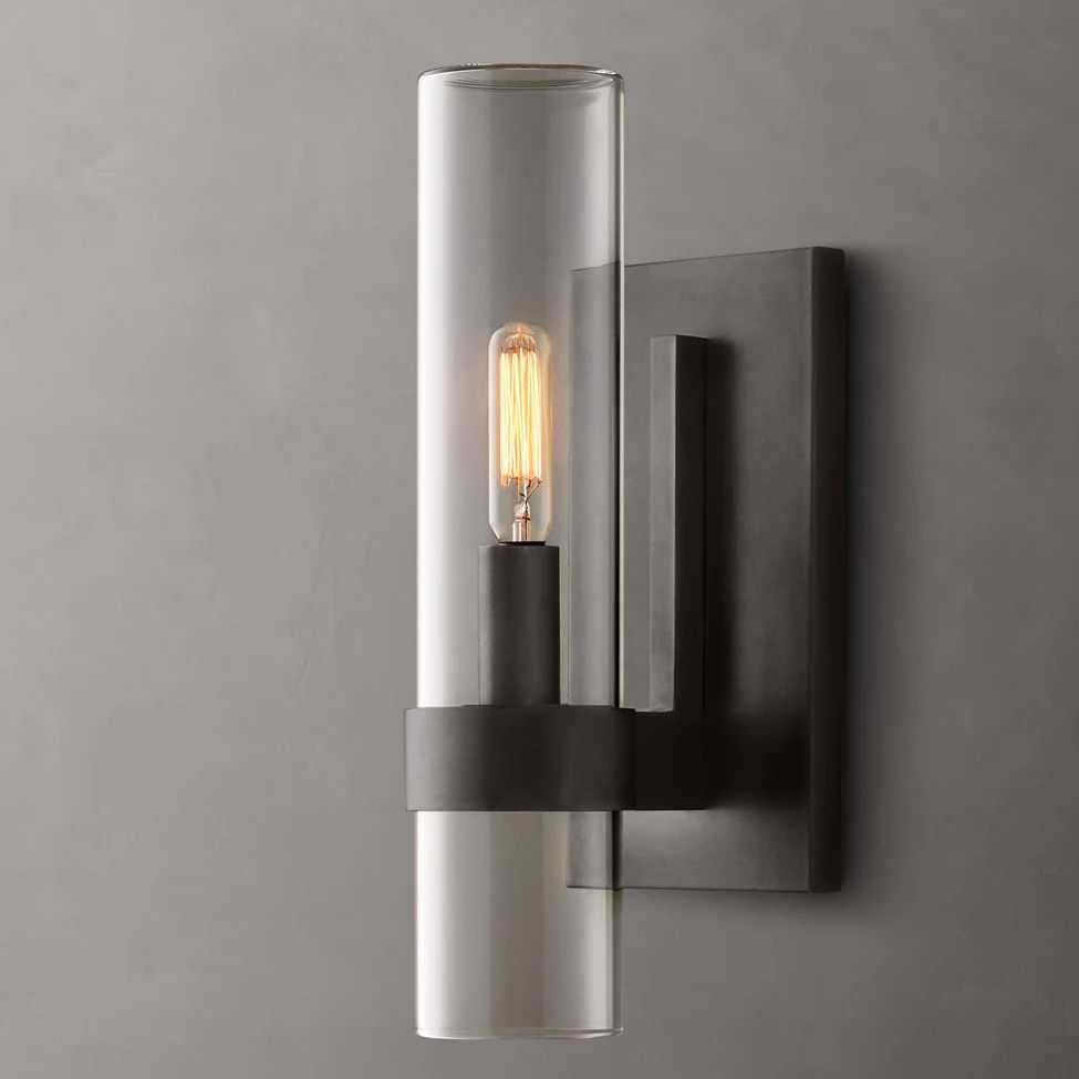 Ravelle Clear Glass Wall Sconce