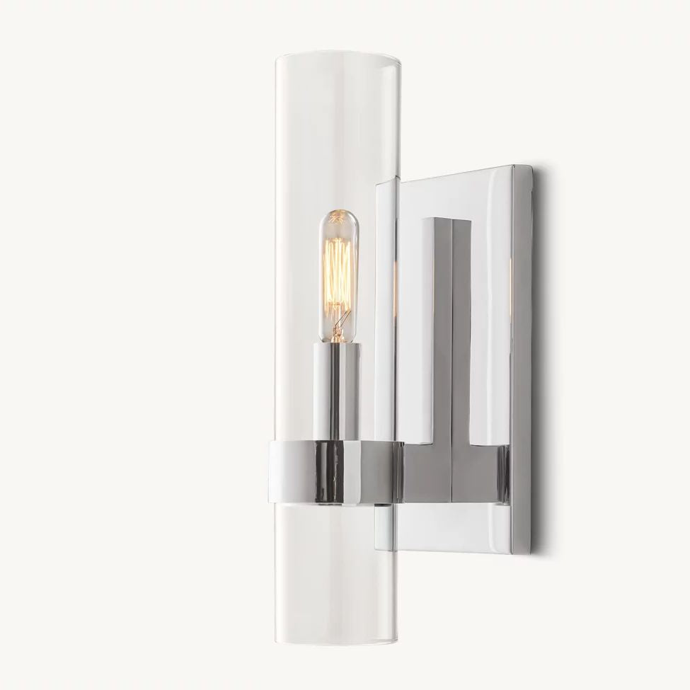 Ravelle Clear Glass Wall Sconce