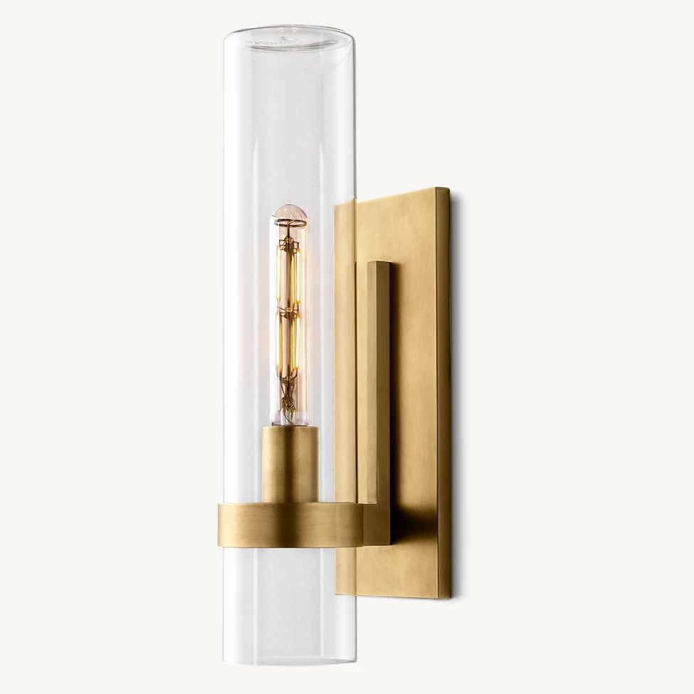 Ravelle Clear Glass Wall Sconce