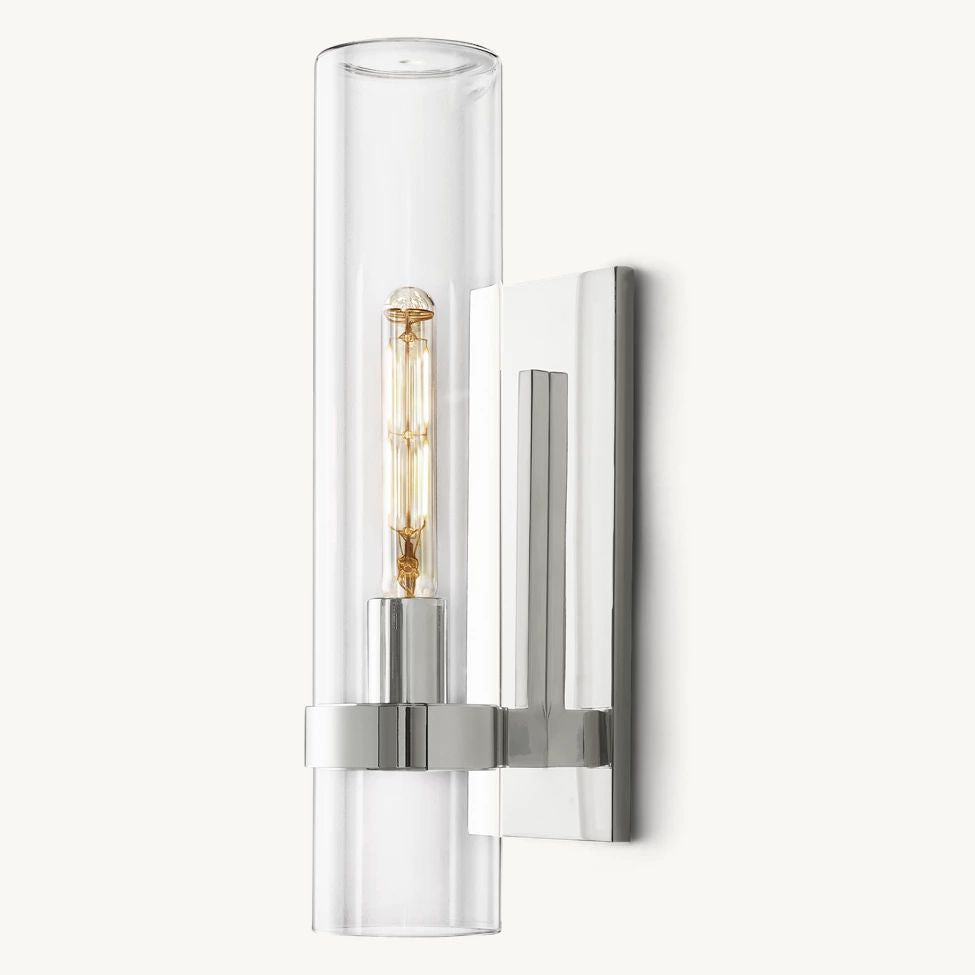 Ravelle Clear Glass Wall Sconce
