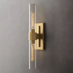 Ravelle Clear Glass Linear Wall Sconce