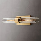 Ravelle Clear Glass Linear Wall Sconce