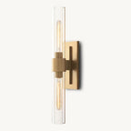 Ravelle Clear Glass Linear Wall Sconce