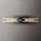 Ravelle Clear Glass Linear Wall Sconce