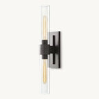 Ravelle Clear Glass Linear Wall Sconce