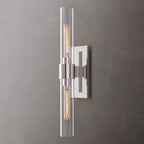 Ravelle Clear Glass Linear Wall Sconce
