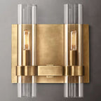 Ravelle Clear Glass Double Wall Sconce