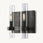 Ravelle Clear Glass Double Wall Sconce