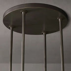 Ravelle Milk Glass Round Chandelier 48"