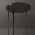 Ravelle Milk Glass Round Chandelier 60"