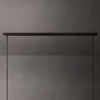 Ravelle Milk Glass Linear Chandelier 73"