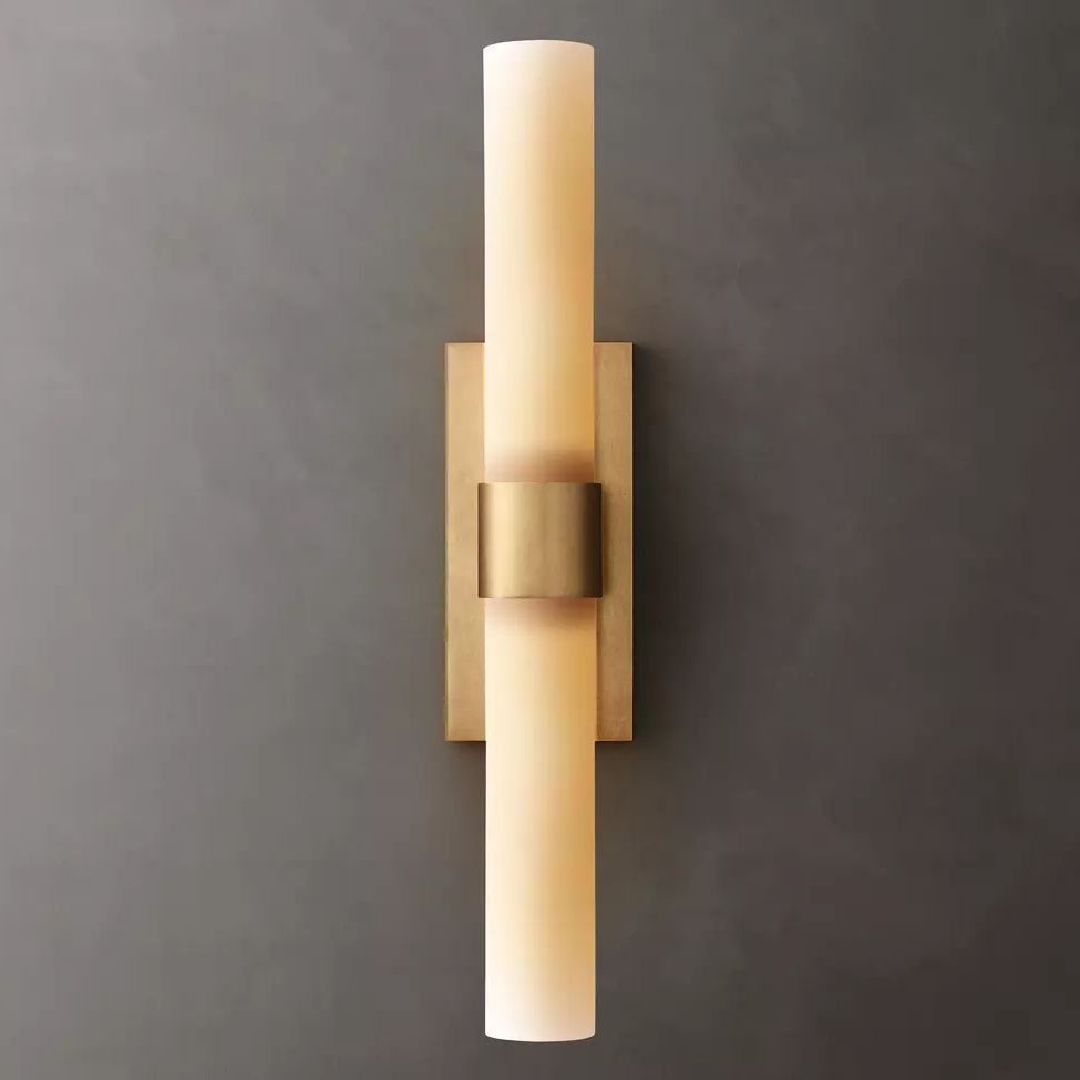 Ravelle Milk Glass Linear Wall Sconce