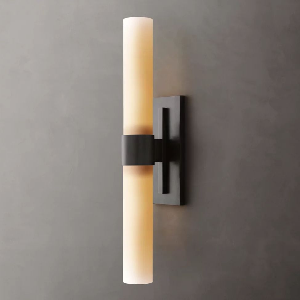 Ravelle Milk Glass Linear Wall Sconce