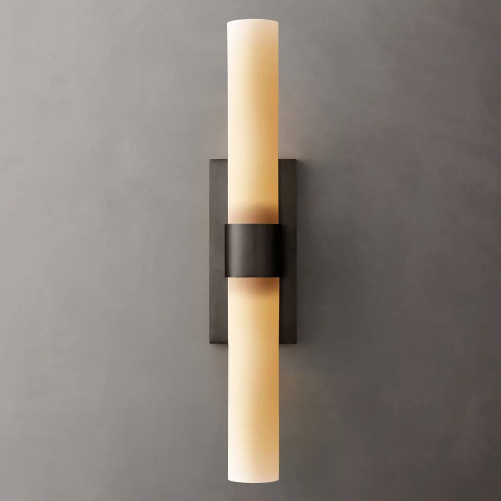 Ravelle Milk Glass Linear Wall Sconce