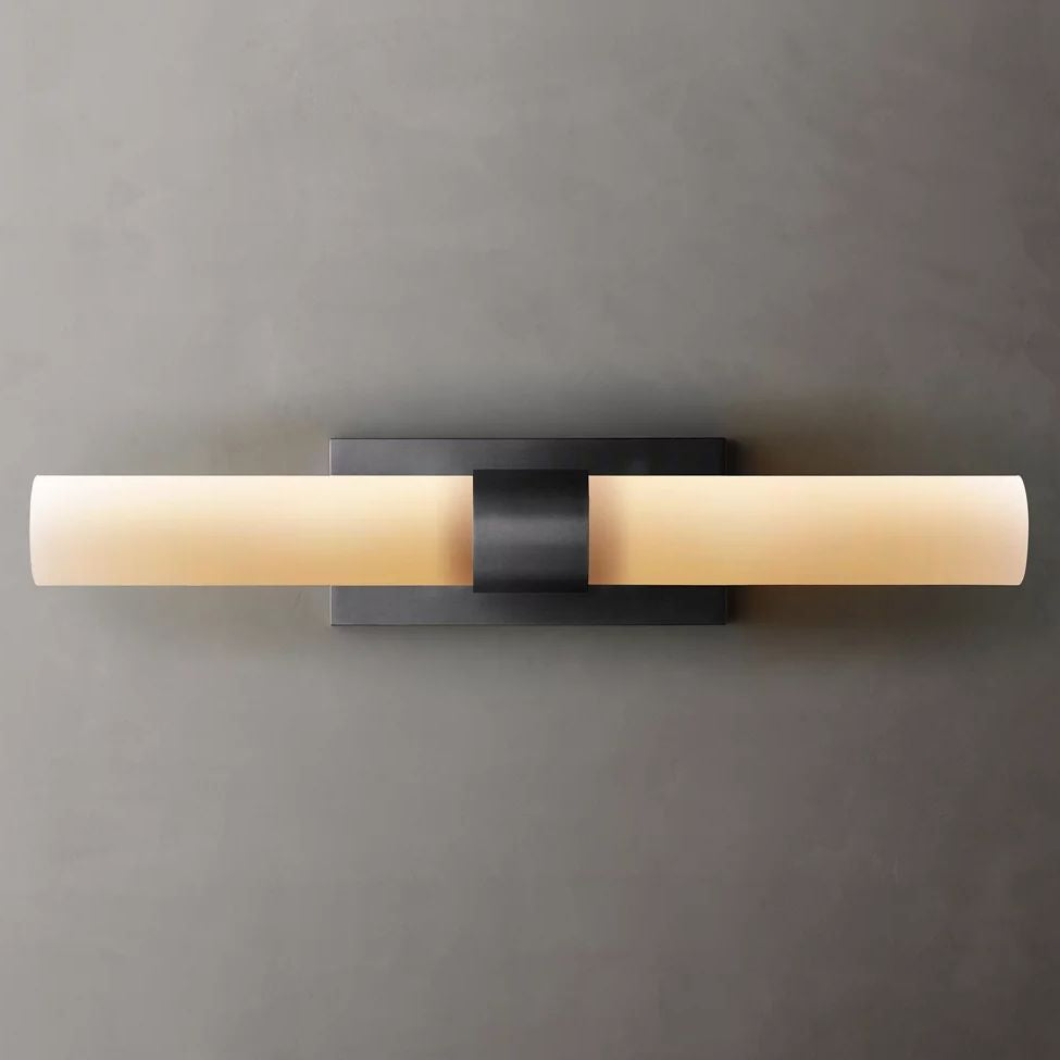 Ravelle Milk Glass Linear Wall Sconce