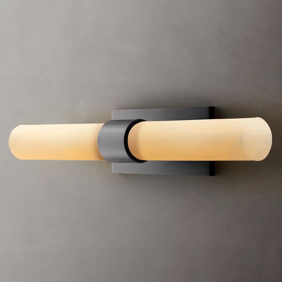 Ravelle Milk Glass Linear Wall Sconce