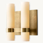 Ravelle Milk Glass Double Wall Sconce