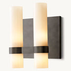 Ravelle Milk Glass Double Wall Sconce