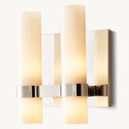 Ravelle Milk Glass Double Wall Sconce