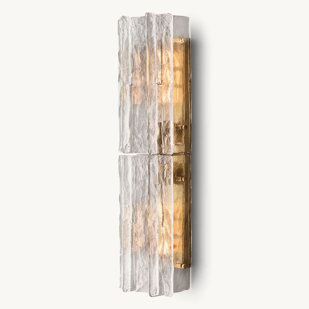 Lattice Module Glass Double Wall Sconce