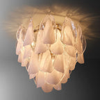 Petalia Stacked Glass Flush Mount