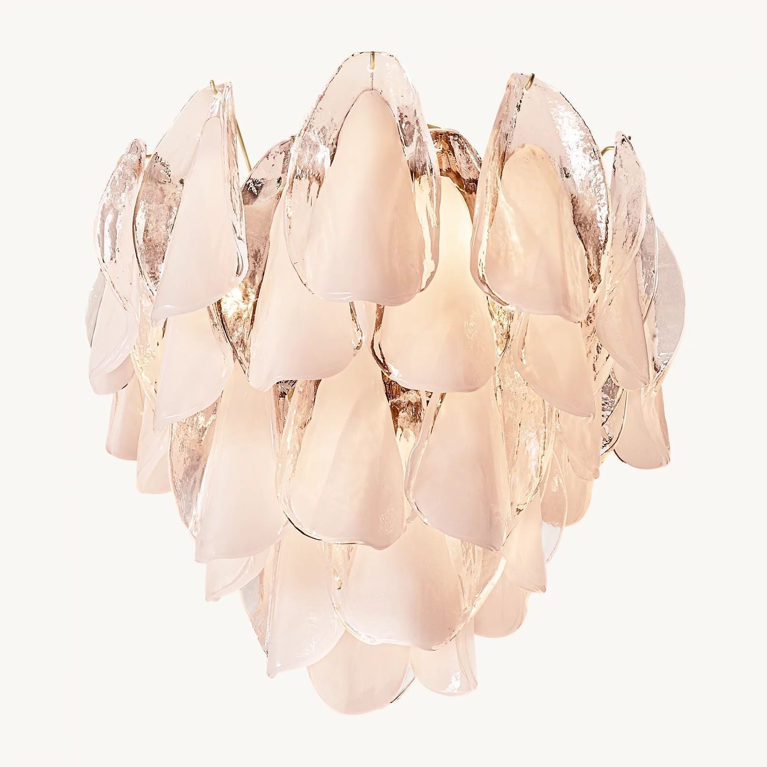 Petalia Stacked Glass Flush Mount