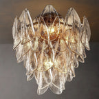 Petalia Stacked Glass Flush Mount