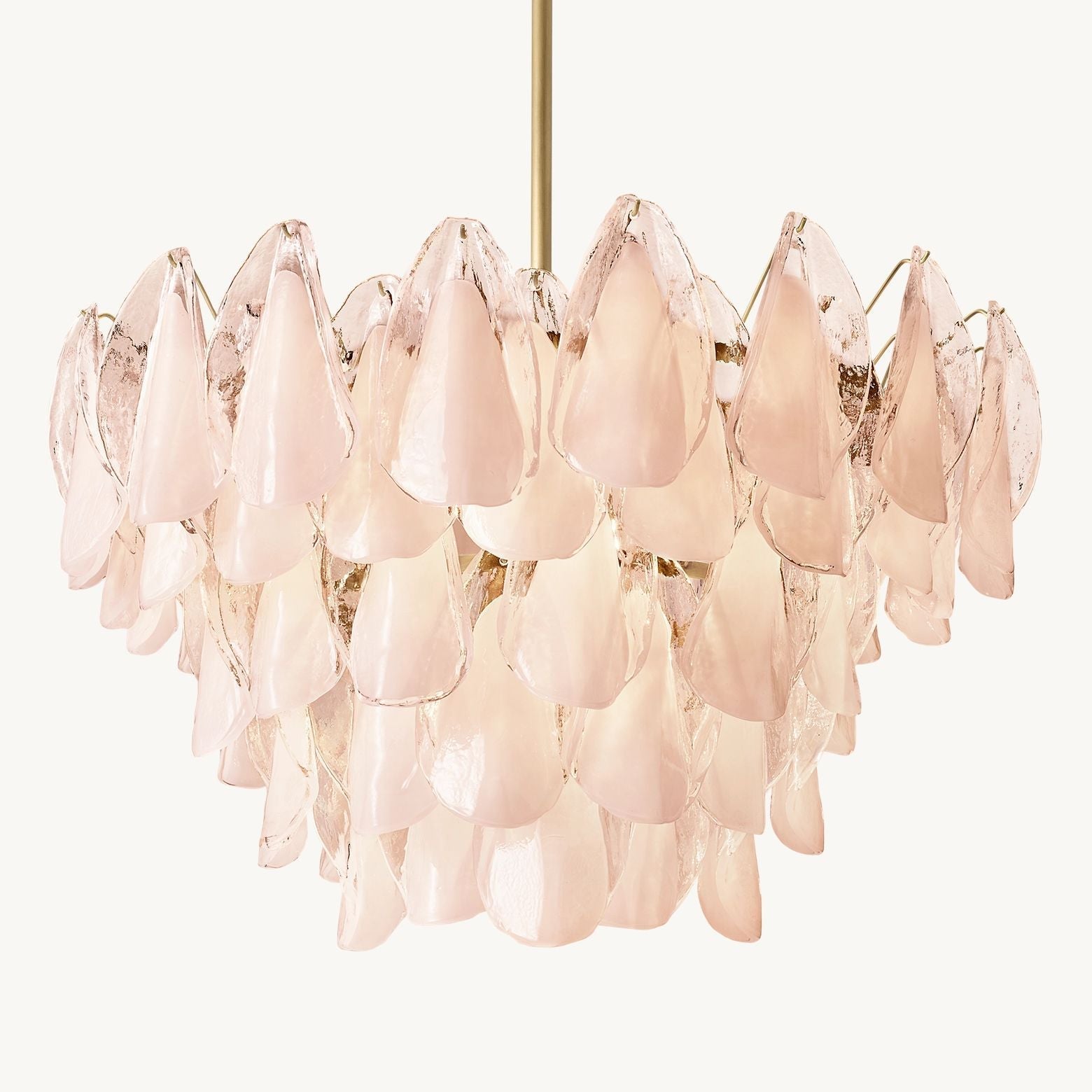 Petalia Stacked Glass Round Chandelier 32"