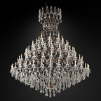 Rococo Vintage Crystal Round Chandelier 101"