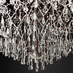Rococo Vintage Crystal Round Chandelier 101"