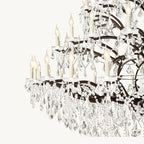 Rococo Vintage Crystal Round Chandelier 101"