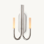 Rousselin Midcentury Sleek Double Wall Sconce