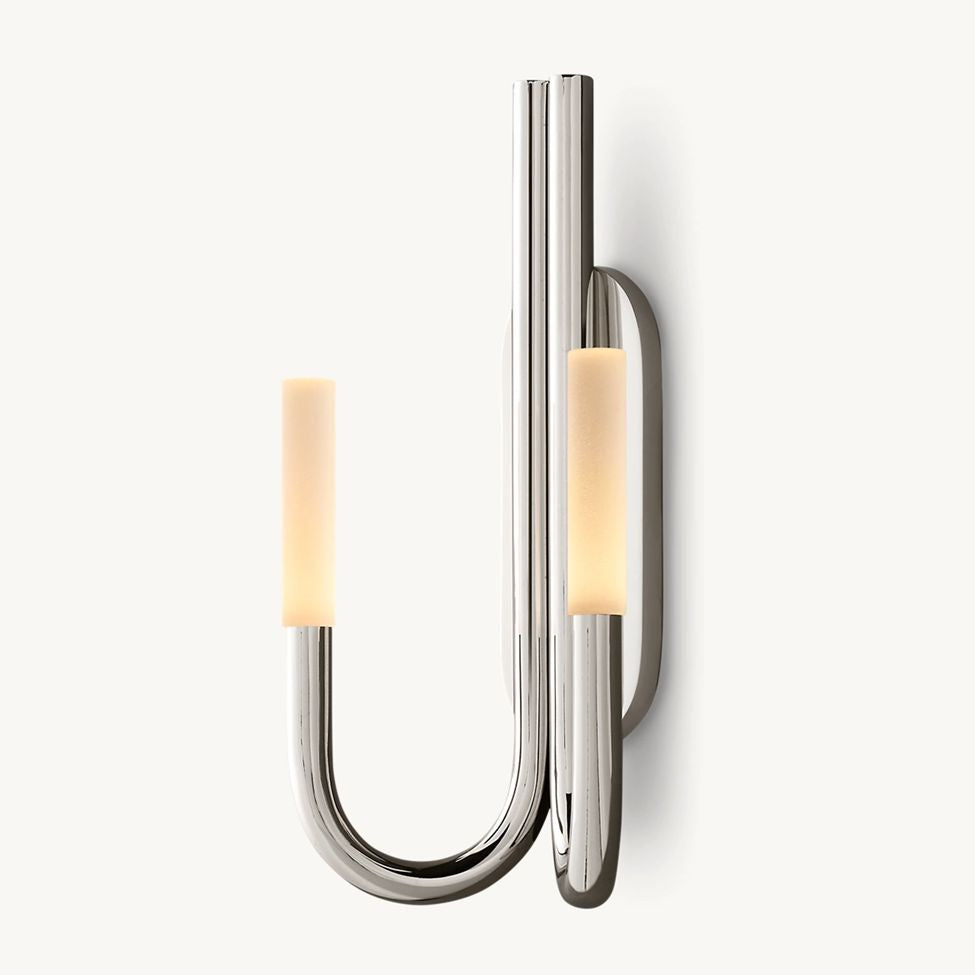 Rousselin Midcentury Sleek Double Wall Sconce