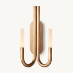 Rousselin Midcentury Sleek Double Wall Sconce