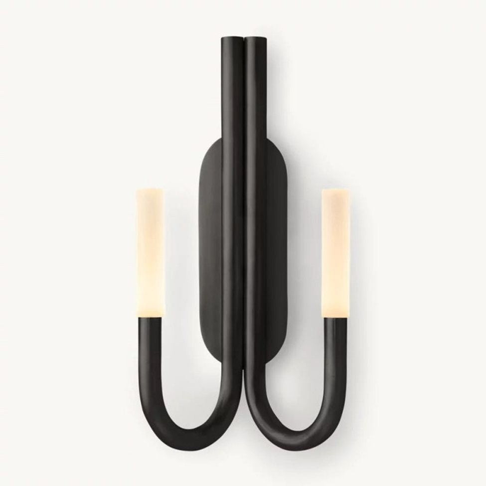 Rousselin Midcentury Sleek Double Wall Sconce