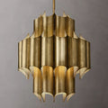 Cathedral Layered Curve Round Chandelier 24"