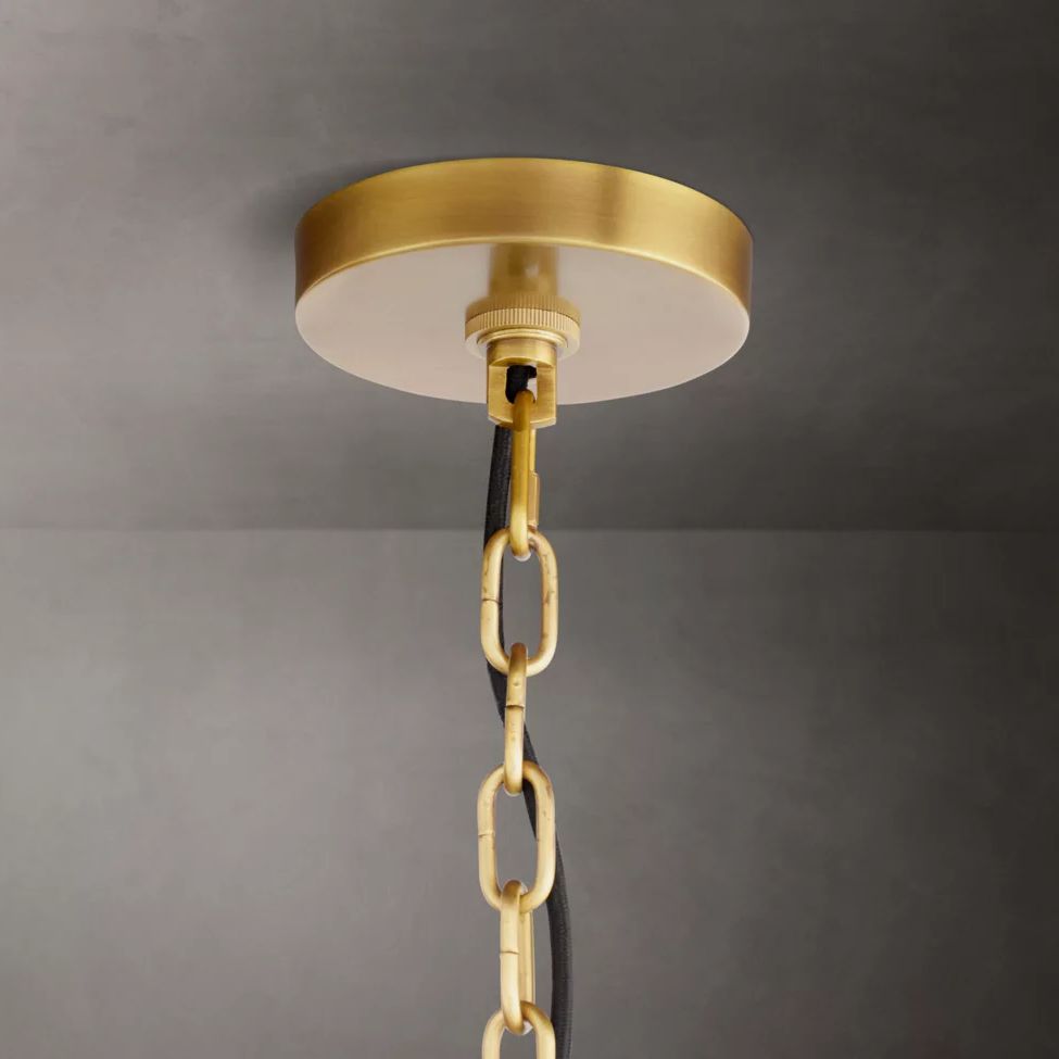 Cathedral Layered Curve Round Chandelier 24"