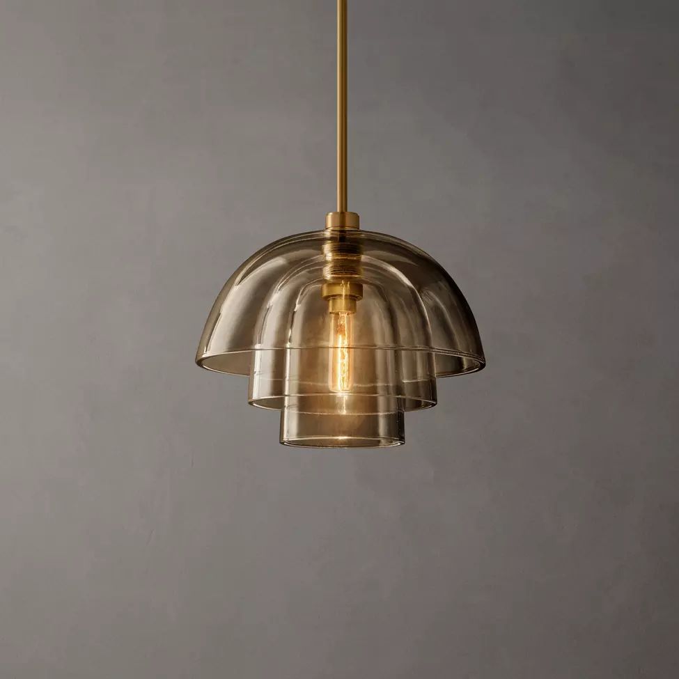 Blom Layered Glass Cloche Pendant Light