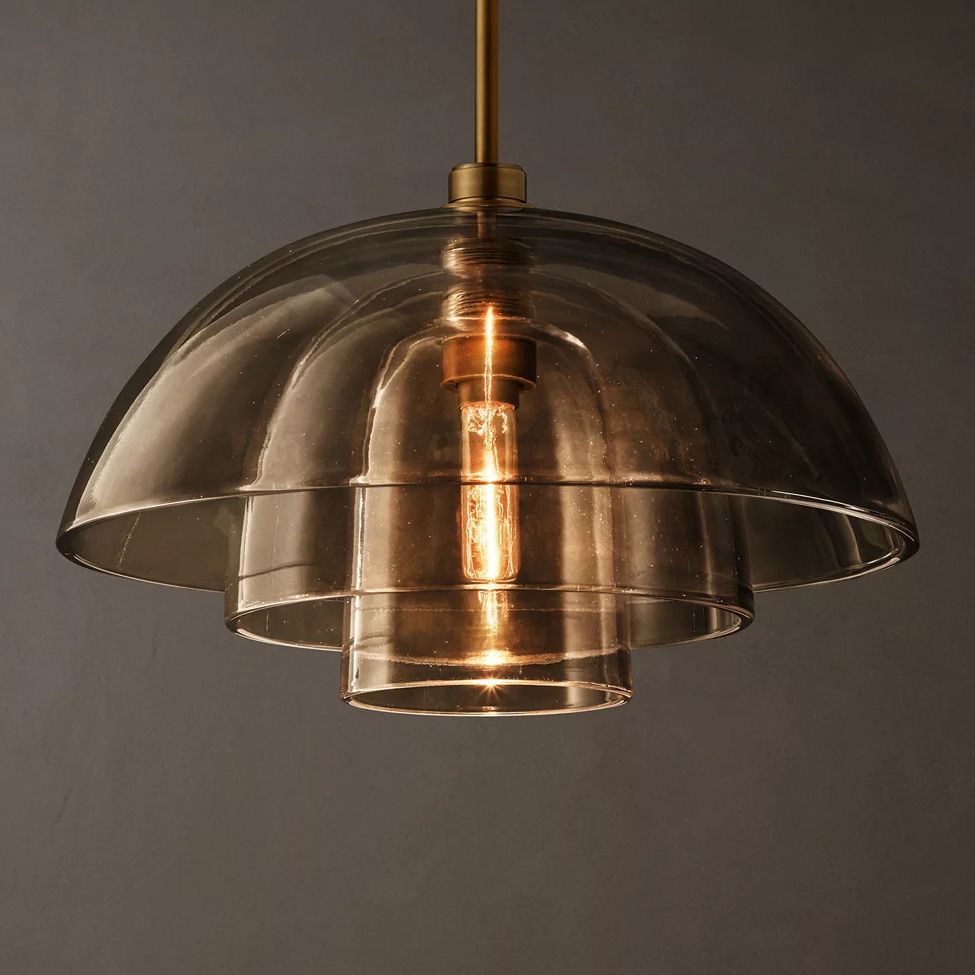 Blom Layered Glass Cloche Pendant Light