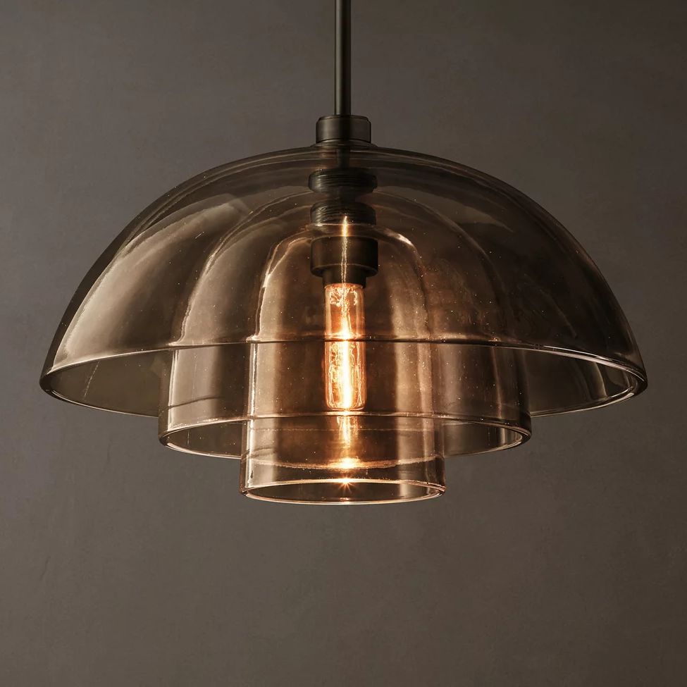 Blom Layered Glass Cloche Pendant Light