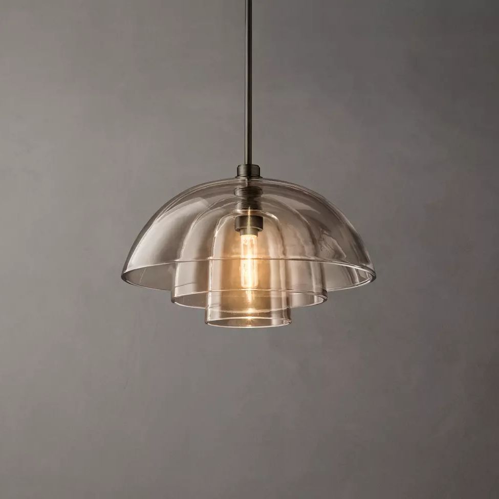 Blom Layered Glass Cloche Pendant Light