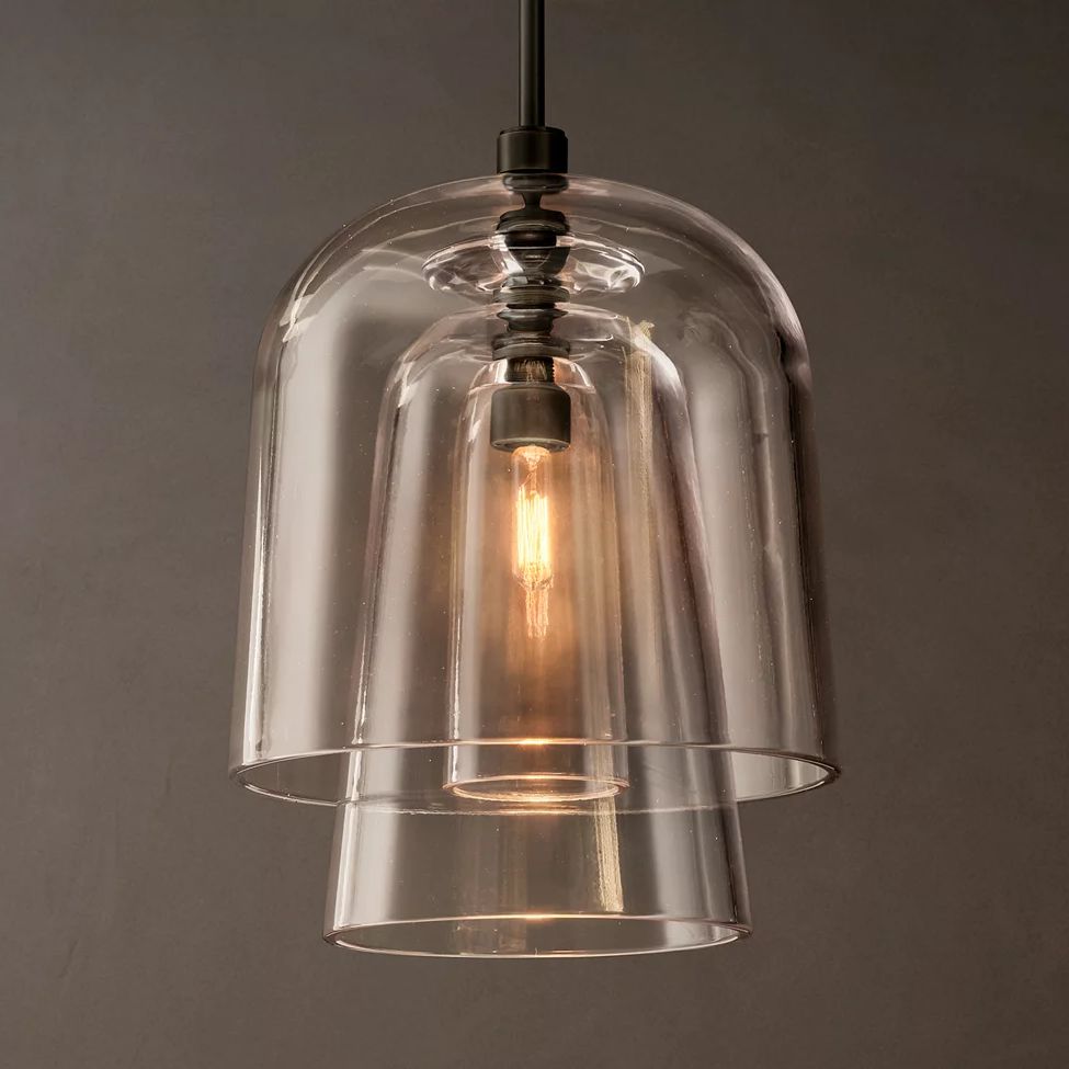 Blom Layered Glass Flute Pendant Light