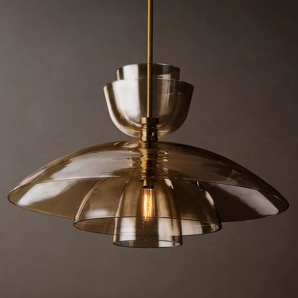 Blom Layered Glass Grand Cloche Pendant Light